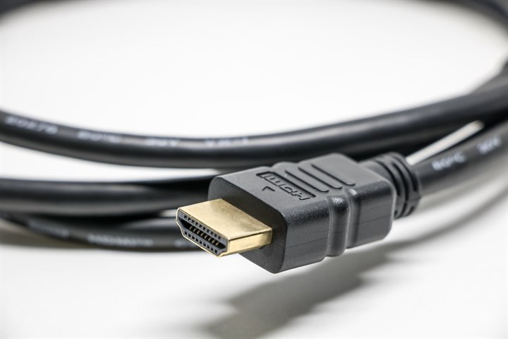An HDMI cable connector