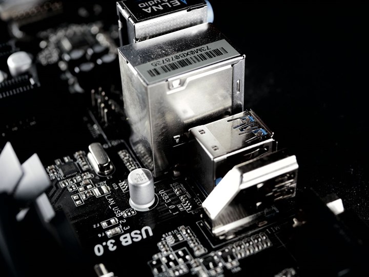USB 3.0 ports on a motherboard