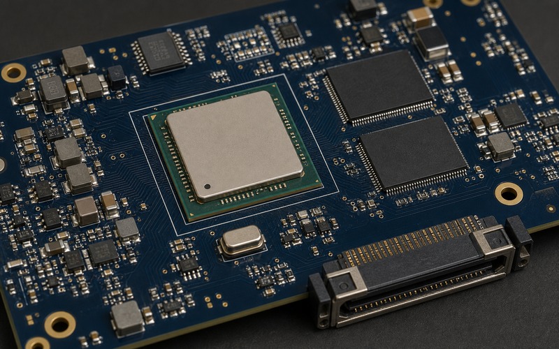 XC7Z020-artige Zynq-Validierungsleiterplatte mit SoC, DDR-Speicher, Konfigurations-Flash, Stromschienen, Takt und Randsteckern